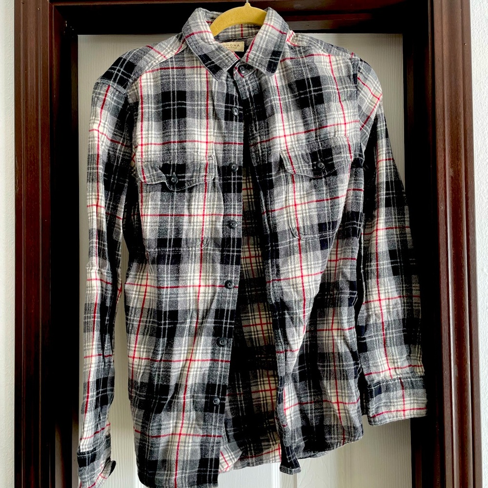 Plaid button down